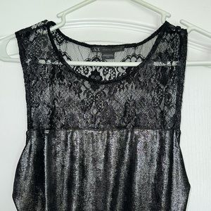 Armani Exchange metallic dress